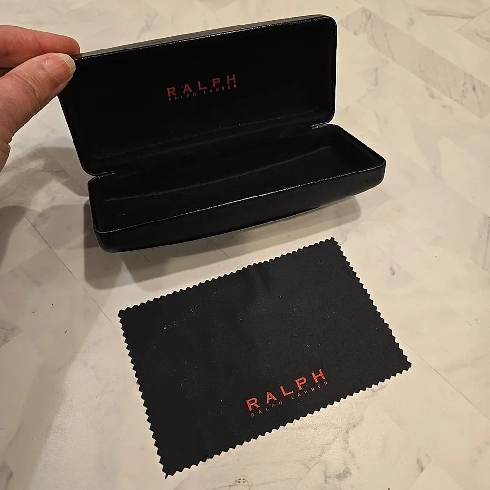 Ralph Lauren Black Hard Shell Eyeglasses/Sunglasses Case Free Shipping‎